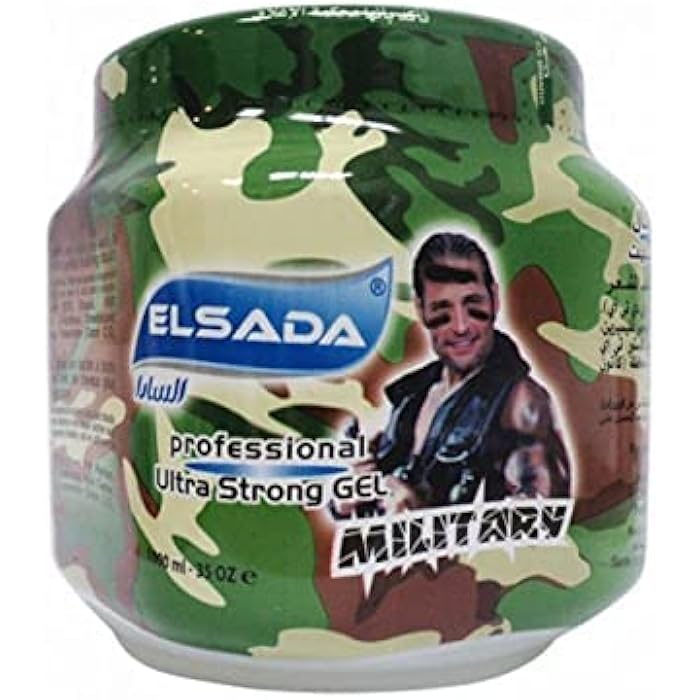 Elsada Professional Styling Hair Gel, Military, 1000 ml - Image 3